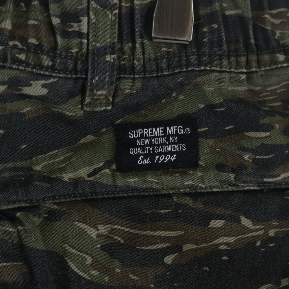 SUPREME(シュプリーム) 24SS Cargo Short Olive Tiger Camo オリーブタイガーカモ柄 カーゴショートパンツ カーキ