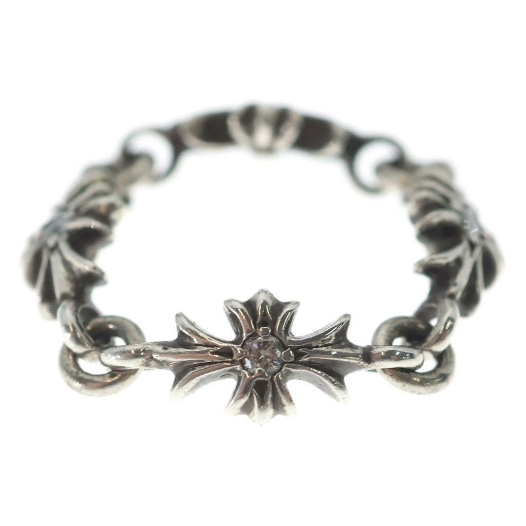 CHROME HEARTS(クロムハーツ) TNY E CH PLS DIA タイニーE CHプラス ダイヤ リング シルバー