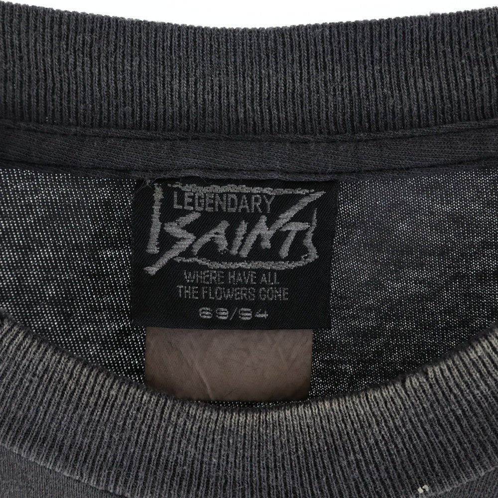 SAINT MICHAEL(セントマイケル) 25AW SAINT YOUTH L/S TEE セイント ユース クルーネック 長袖Tシャツ カットソー グレー SM-HR1--0000-032