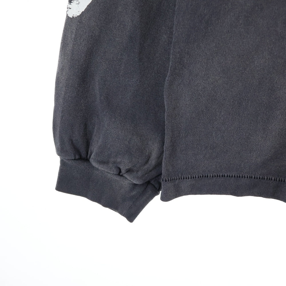 SAINT MICHAEL(セントマイケル) 23AW MASSIVE LS TEE マッシブ プリント クルーネック 長袖Tシャツ カットソー チャコール SM-A23-0000-011