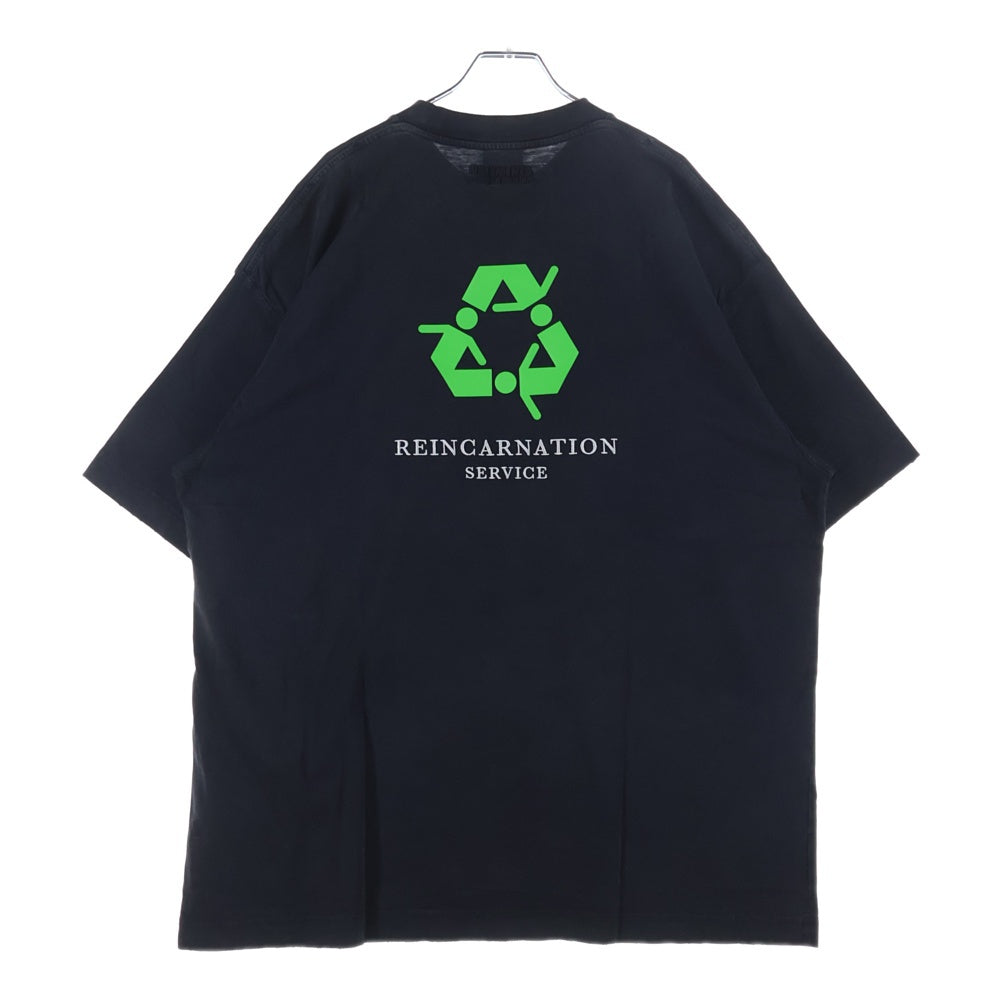 VETEMENTS(ヴェトモン) NOT DOING SHIRT ノットドゥーイングシャツ 半袖カットソー ブラック UE63TR320B
