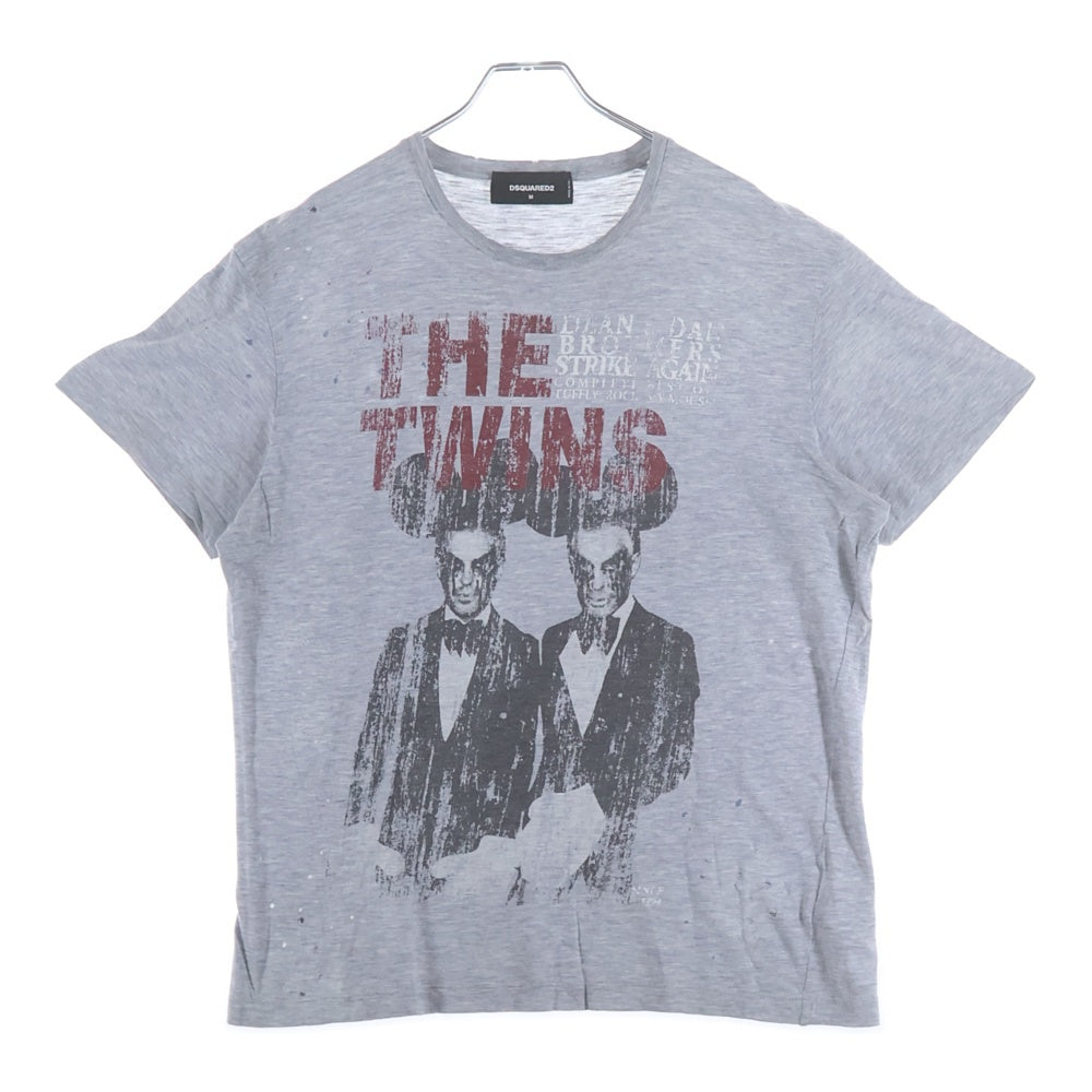 DSQUARED2(ディースクエアード) プリントロゴクルーネックTシャツ カットソー グレー S72GD0026 レディース