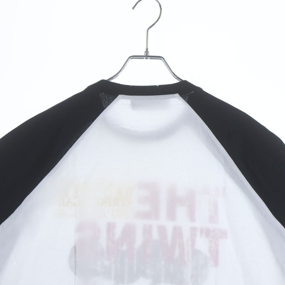 DSQUARED2(ディースクエアード) プリントロゴクルーネックTシャツ カットソー ホワイト/ブラック S72GD0026
