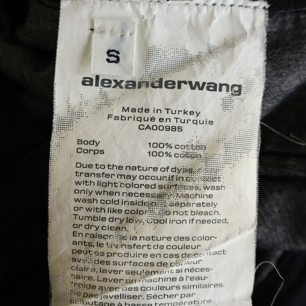 ALEXANDER WANG(アレキサンダーワン) ドローストリング デニム イージーペインターパンツ ブラック CA00985