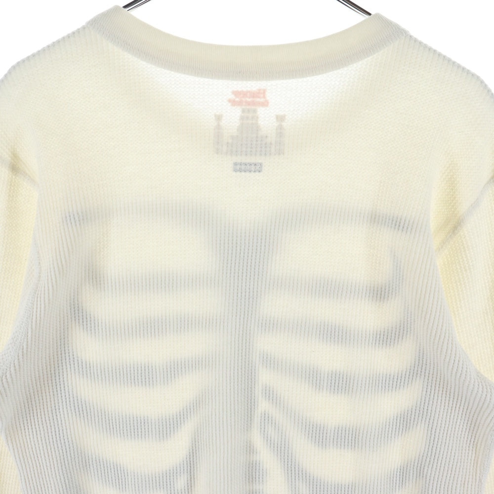 SUPREME(シュプリーム) ×Hanes Bones Thermal Crew へインズ ボーン クルーネック カットソー 長袖サーマルTシャツ ホワイト