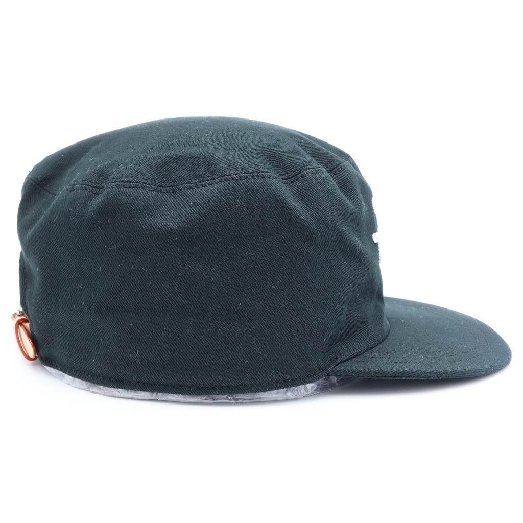 LOUIS VUITTON(ルイヴィトン) ×NIGO ニゴ エンブロイダリーデザイン レザーアジャスター ピルボックスキャップ 帽子 ブラック MP2732