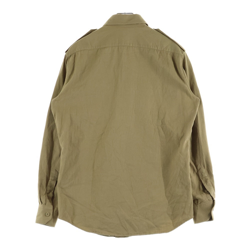 CELINE(セリーヌ) 20SS コットンツイル ミリタリーシャツ 長袖シャツ ブラウン 2C272034I