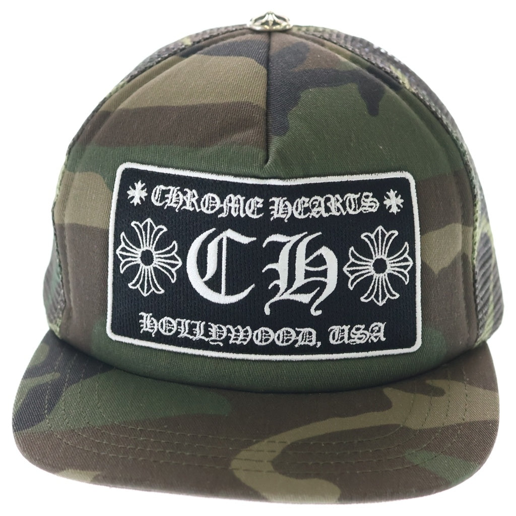 CHROME HEARTS(クロムハーツ) TRUCKER CAP トラッカーキャップ CHパッチクロスボール付カモフラメッシュ帽子