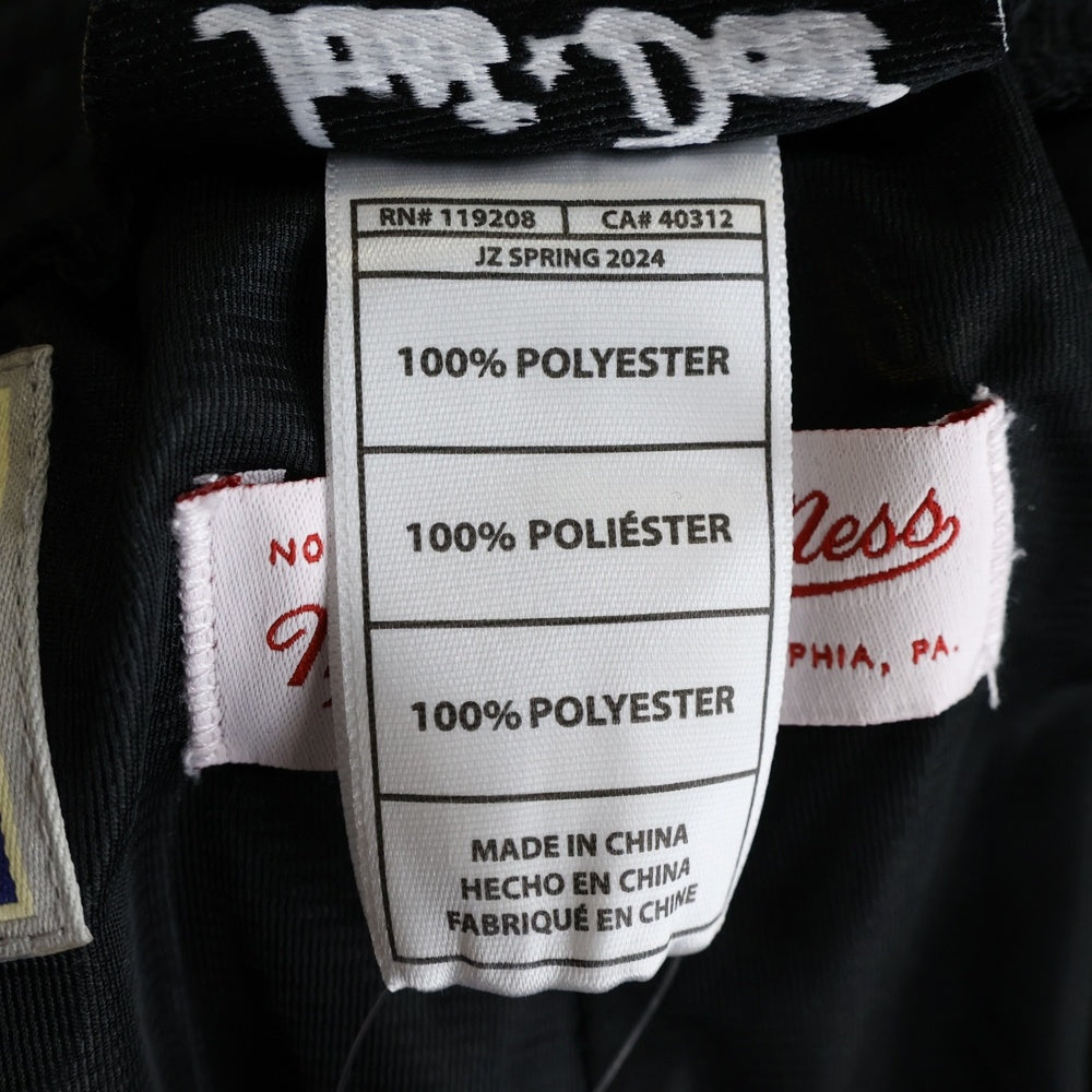 Mitchell&Ness(ミッチェル アンド ネス) PRACTICE SHORTS LAKERS プラクティスショーツ レイカーズ バスケットパンツ ブラック