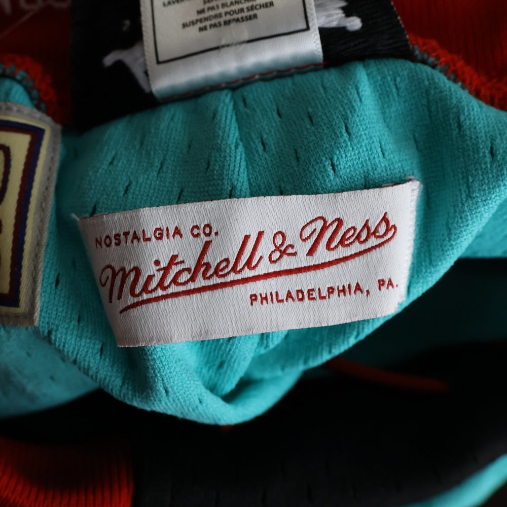 Mitchell&Ness(ミッチェル アンド ネス) ×Just Don NBA Vancouver Grizzlies ジャストドンエヌビーエーバンクーバー・グリズリーズ バスケットパンツ ボトムス ターコイズ