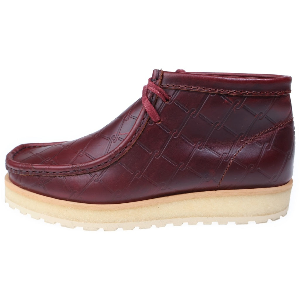 Clarks(クラークス) Wallabee Scout Burgundy Starcow ワラビースカウトバーガンディスターカウ レッド US9.5/26.5cm 26186060