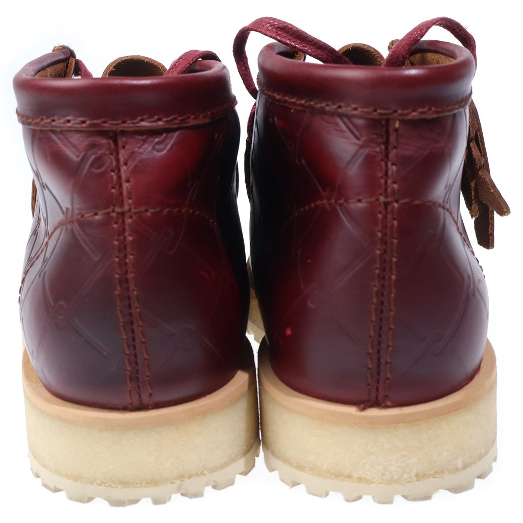 Clarks(クラークス) Wallabee Scout Burgundy Starcow ワラビースカウトバーガンディスターカウ レッド US9.5/26.5cm 26186060