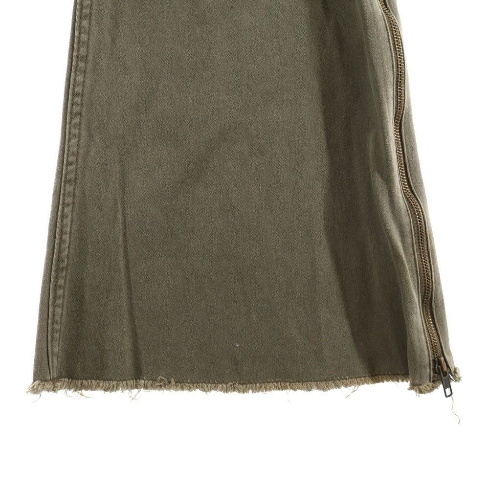 L.G.B.(ルグランブルー) フレア デニムカーゴパンツ カーキ