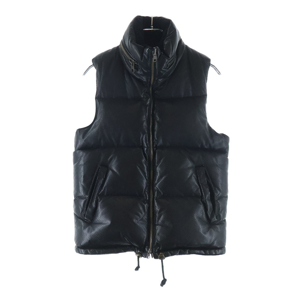 L.G.B.(ルグランブルー) リバーシブル レザーダウンベスト ブラック