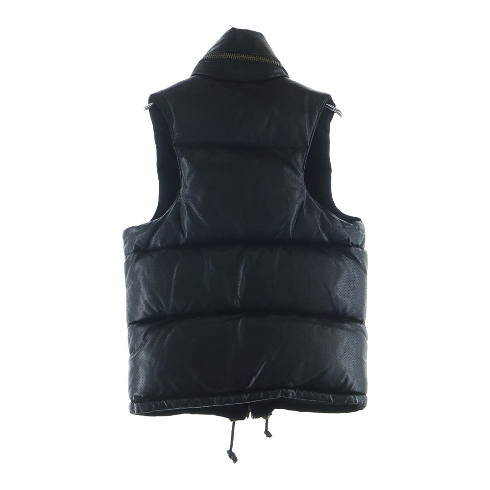 L.G.B.(ルグランブルー) リバーシブル レザーダウンベスト ブラック