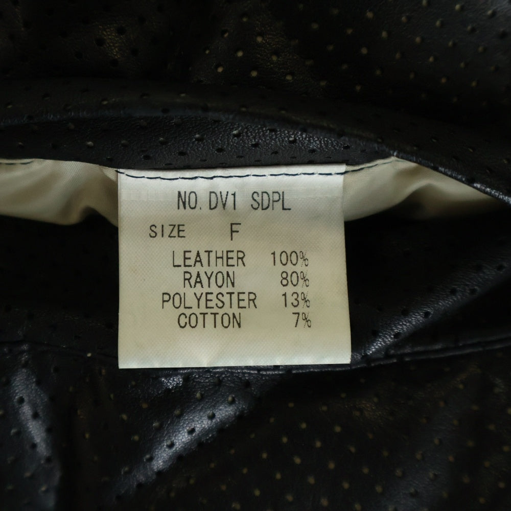 L.G.B.(ルグランブルー) リバーシブル レザーダウンベスト ブラック