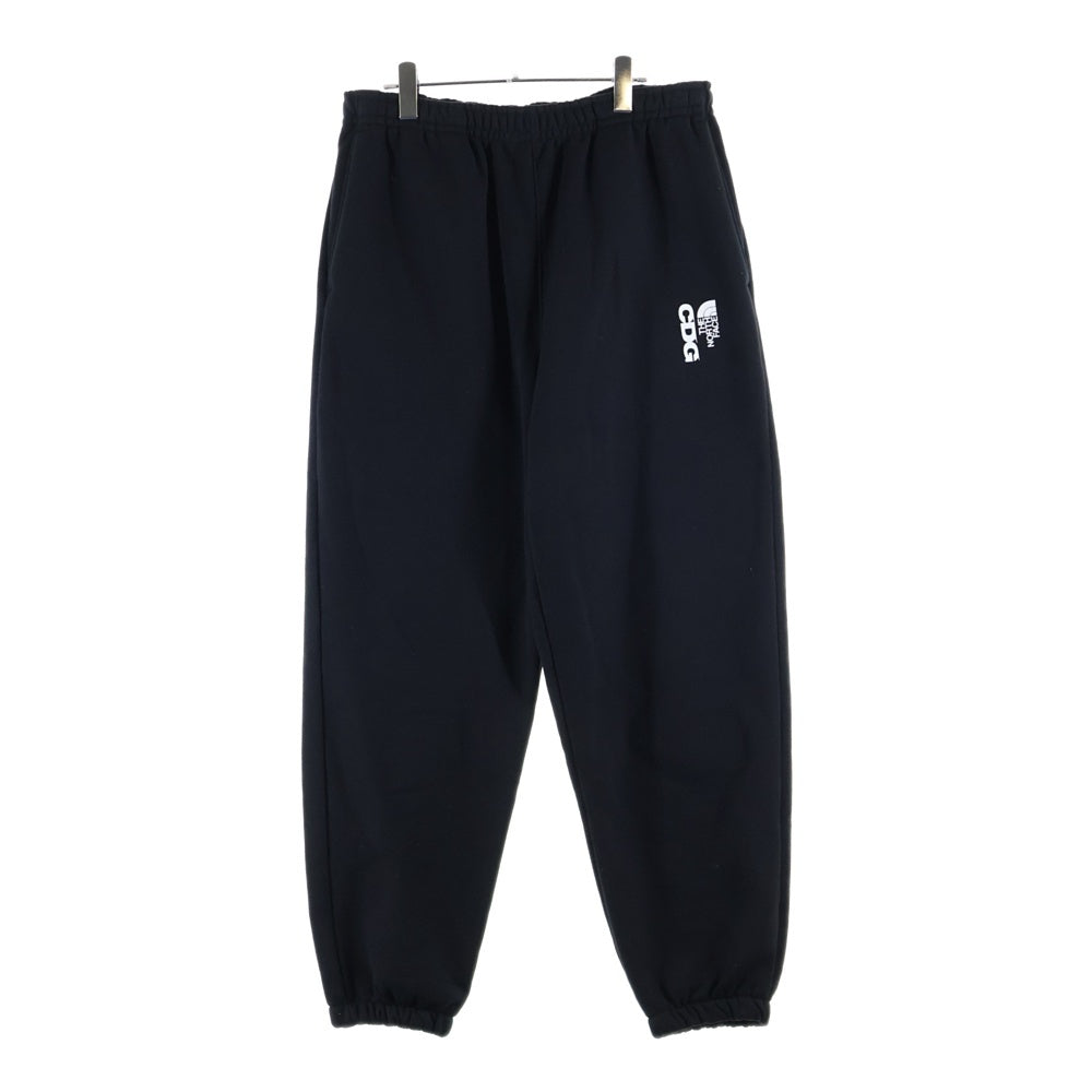 THE NORTH FACE(ザノースフェイス) ×CDG シーディージー ロゴデザイン ドローストリング スウェットパンツ ブラック NB02603CD