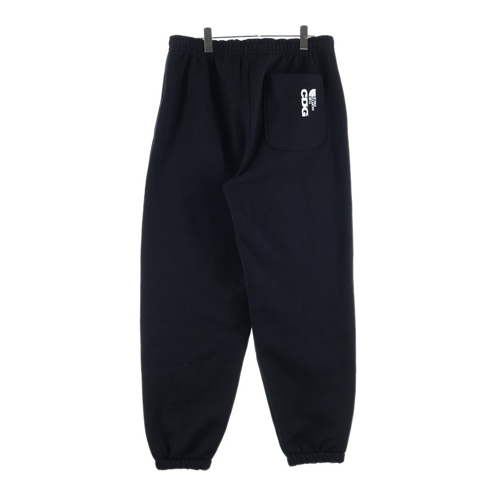 THE NORTH FACE(ザノースフェイス) ×CDG シーディージー ロゴデザイン ドローストリング スウェットパンツ ブラック NB02603CD