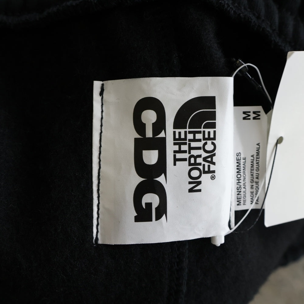 THE NORTH FACE(ザノースフェイス) ×CDG シーディージー ロゴデザイン ドローストリング スウェットパンツ ブラック NB02603CD