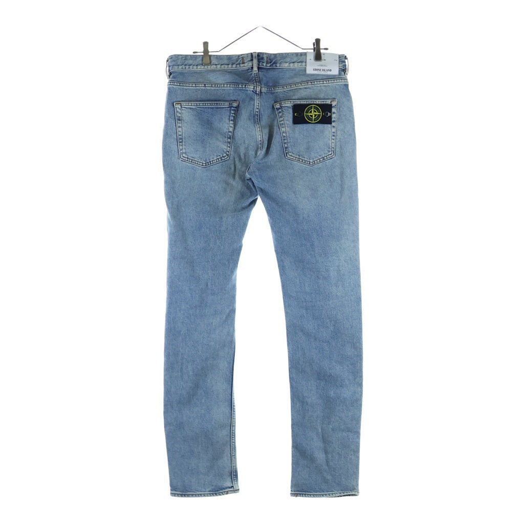 STONE ISLAND(ストーンアイランド) コンパスロゴワッペンデザイン マルチポケット ジップアップ デニムパンツ インディゴ 6415J2ZG5