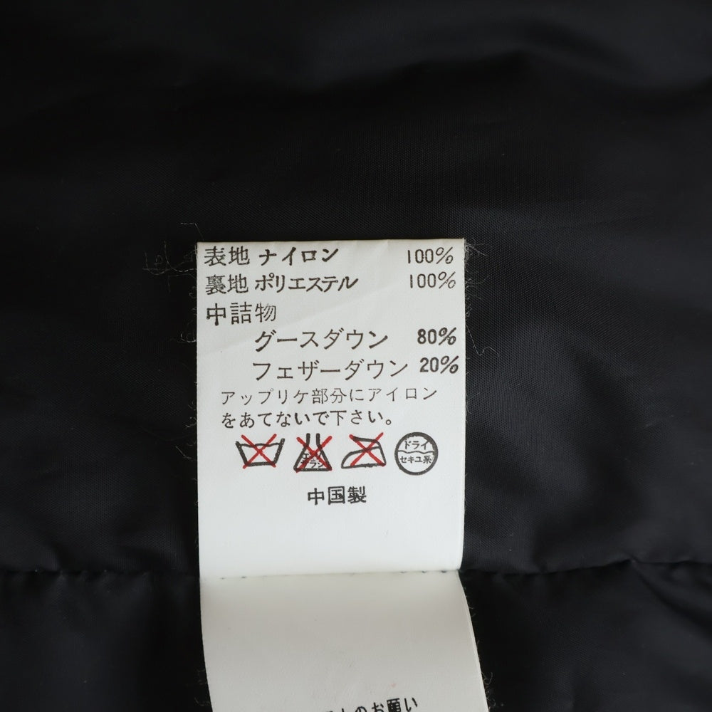 A BATHING APE(アベイシングエイプ) 1ST CAMO カモフラ総柄 ロゴ刺繍 ダウンジャケット カーキ