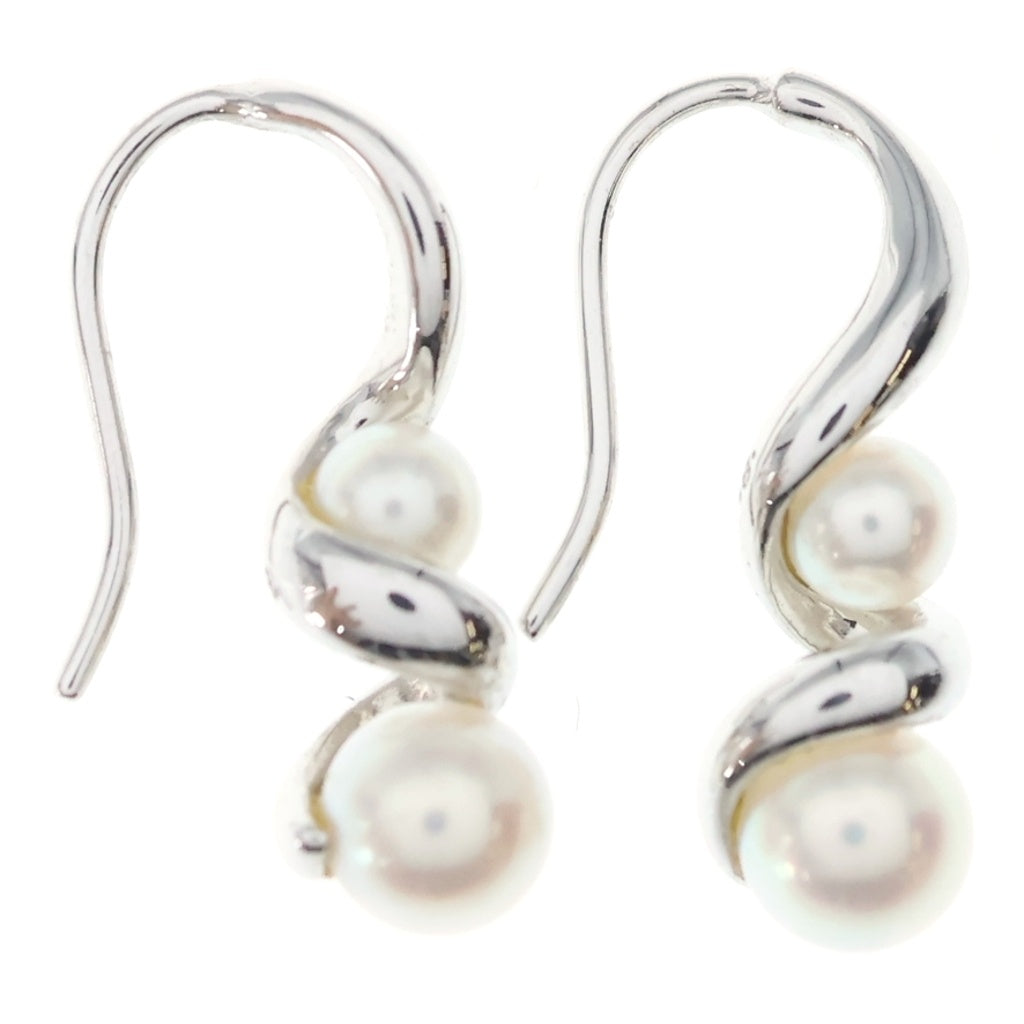 MIKIMOTO(ミキモト) Pearl Earrings Silver パールピアス シルバー イヤリング レディース