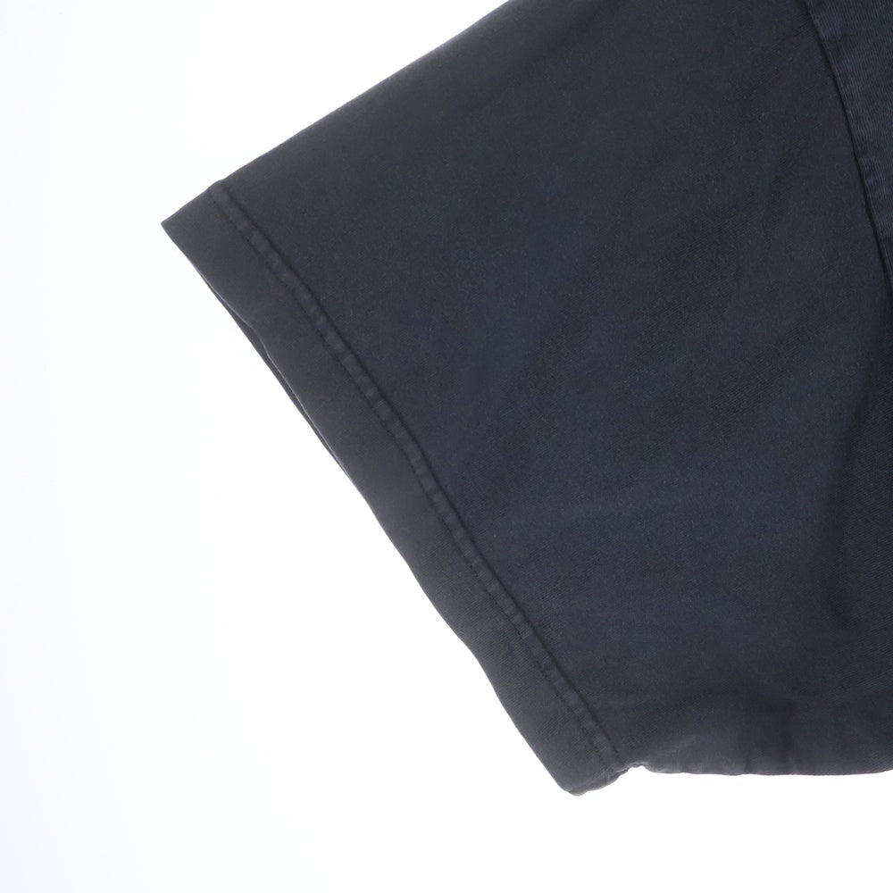 BALENCIAGA(バレンシアガ) 23AW OFFSHORE オフショア ヴィンテージ加工 クルーネック カットソー 半袖Tシャツ ブラック 739028 TPVM8