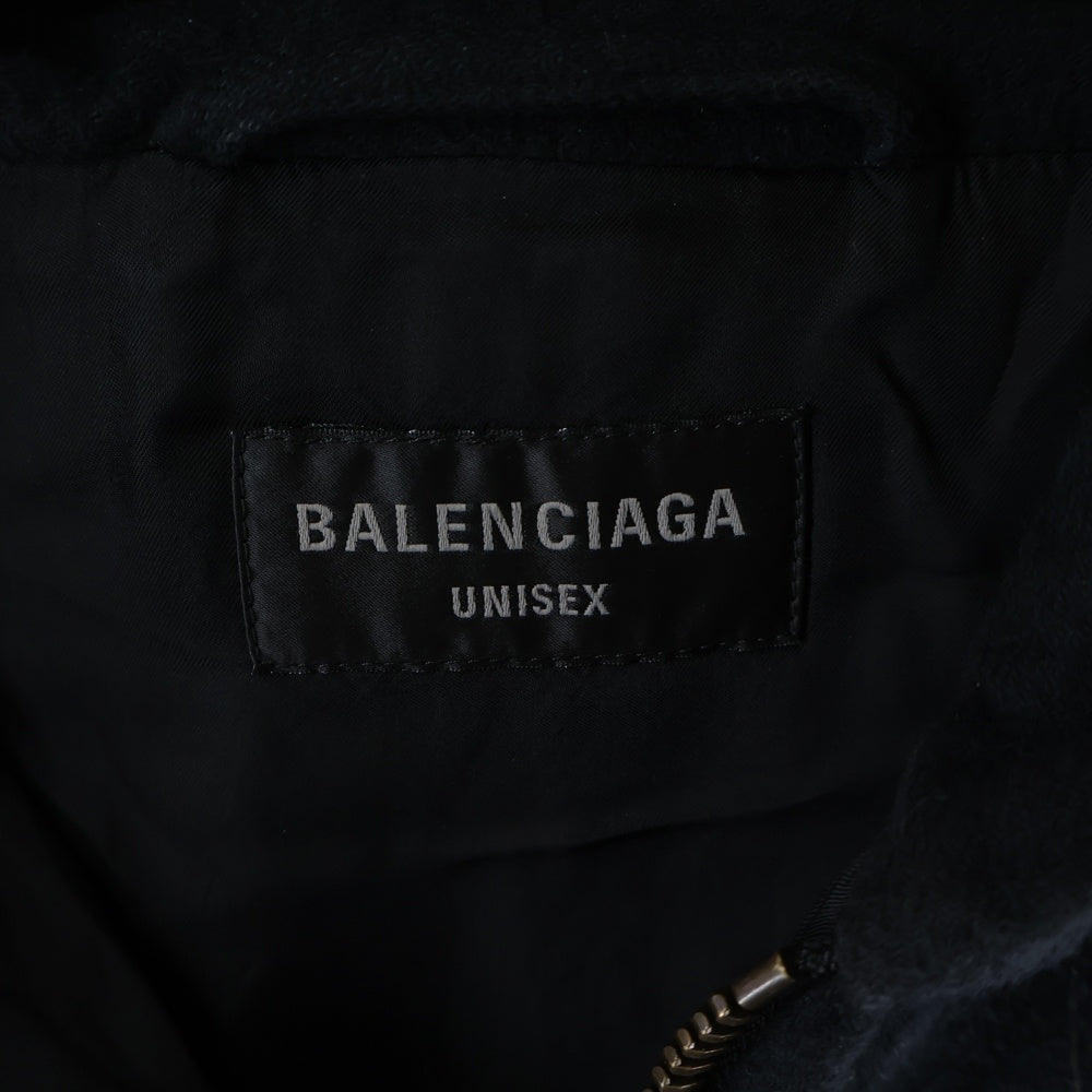 BALENCIAGA(バレンシアガ) 26SS HOODED ZIP-UP JACKET フーデッド ロゴデザイン ジップアップジャケット ブラック 839072 TPM14