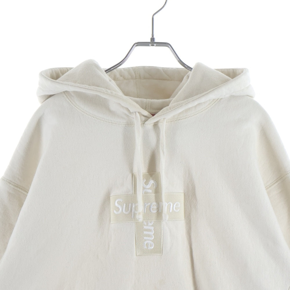 SUPREME(シュプリーム) 20AW Cross Box Logo Hooded Sweat Shirt クロスボックスロゴデザイン フーデッド スウェット パーカー ベージュ