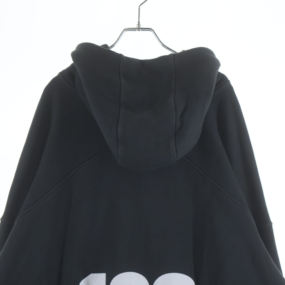 RIVINGTON roi Rebis(リヴィントンロイレビス) METANOIA USO CVA HOODIE メタノイア ウソ シーブイエー ロゴデザイン アームプリント プルオーバー フーデッド スウェット パーカー ブラック