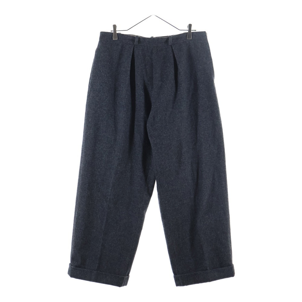 Maison Margiela(メゾンマルジェラ) 21AW PLEATED STRAIGHT LEG WOOL TROUSERS プリーツストレートレッグトラウザーパンツ S50KA0572 グレー S50KA0572