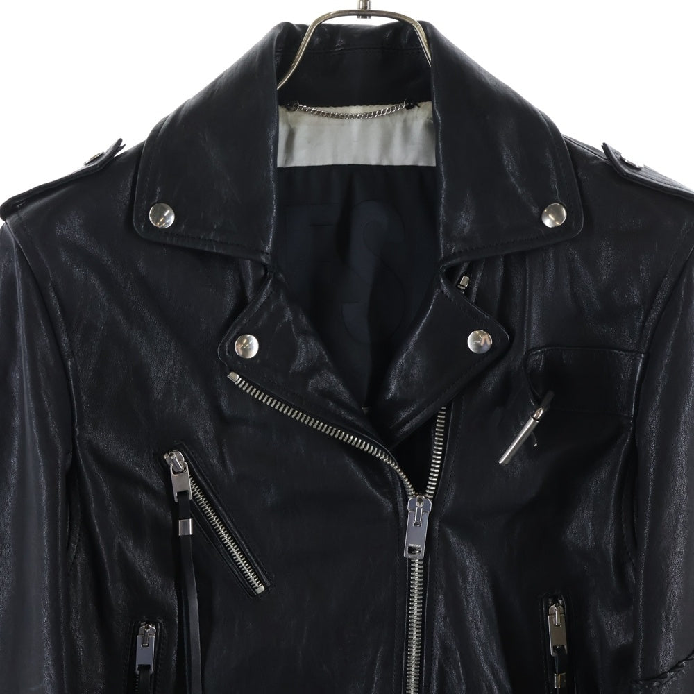 DIESEL(ディーゼル) Semi-Double Rider Jacket セミダブルライダースジャケット レザージャケット ブラック IT001443