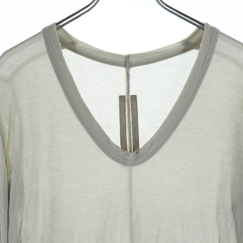 Rick Owens(リックオウエンス) 長袖Tシャツ カットソー ベージュ RP02A7200