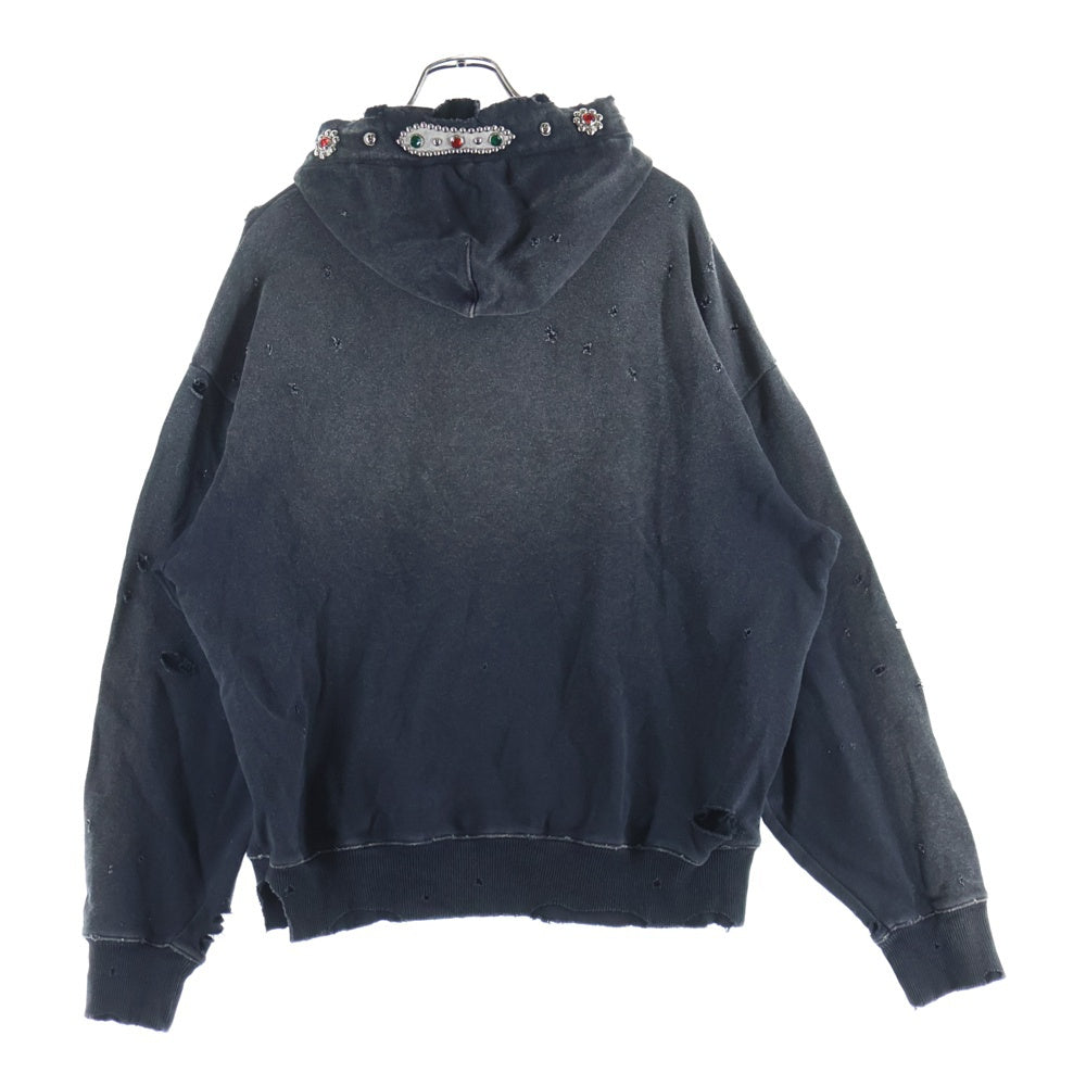 KAPITAL キャピタル ヴィンテージ加工 IDG スウェット パーカー KAPITAL(キャピタル) Studded Pullover Hoodie スタッズプルオーバー
