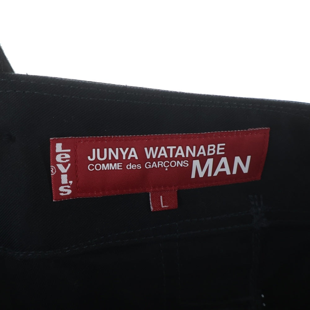 Levi's(リーバイス) ×JUNYA WATANABE MAN COTTON PANTS ジュンヤワタナベマン コットンパンツ ボトムス ブラック WG-P212-051-1-4