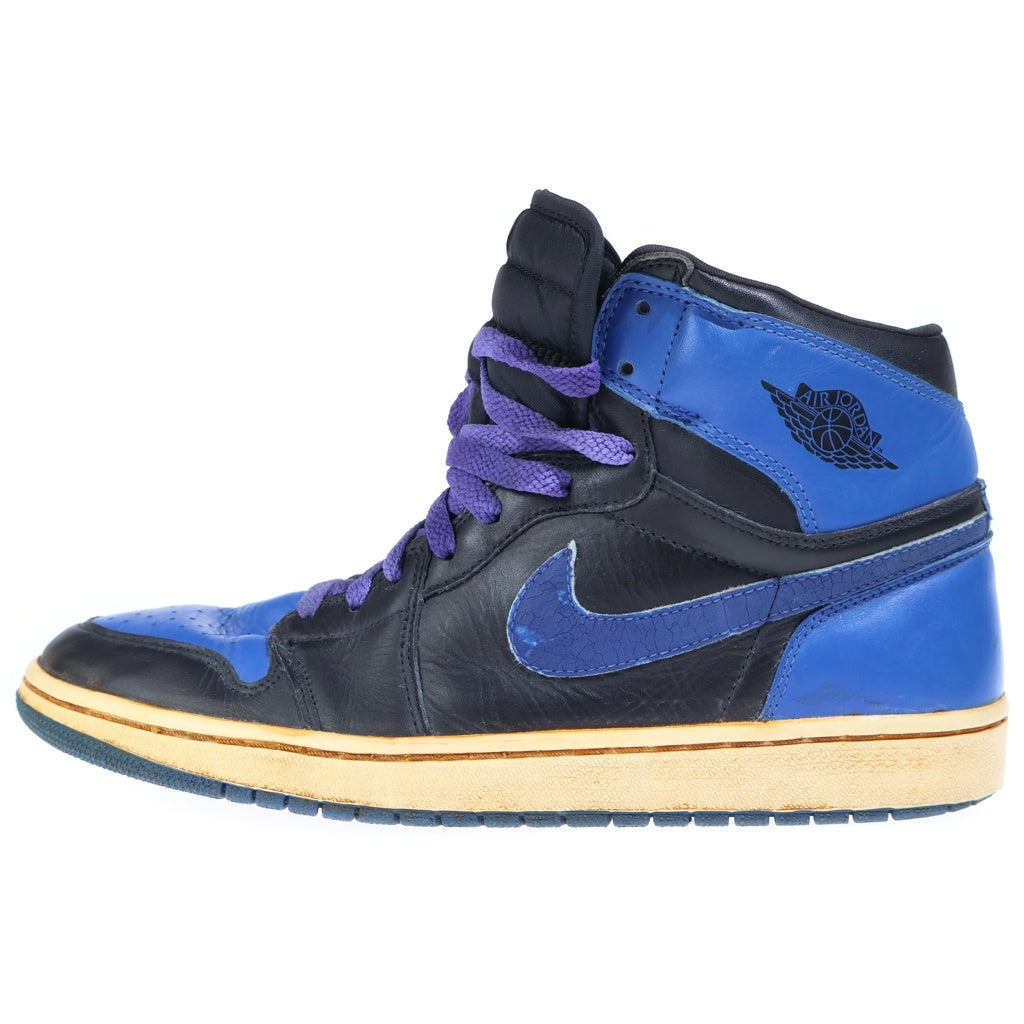 NIKE(ナイキ) 【観賞用2001年製】AIR JORDAN1 RETRO エアジョーダン1 レトロ ハイカットスニーカー ロイヤル ブルー/ブラック US12/30.0cm 136066-041