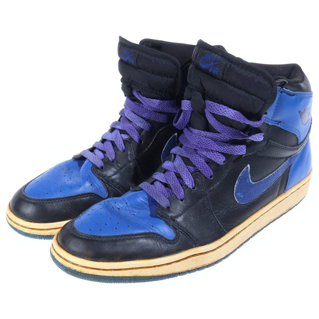 NIKE(ナイキ) 【観賞用2001年製】AIR JORDAN1 RETRO エアジョーダン1 レトロ ハイカットスニーカー ロイヤル ブルー/ブラック US12/30.0cm 136066-041