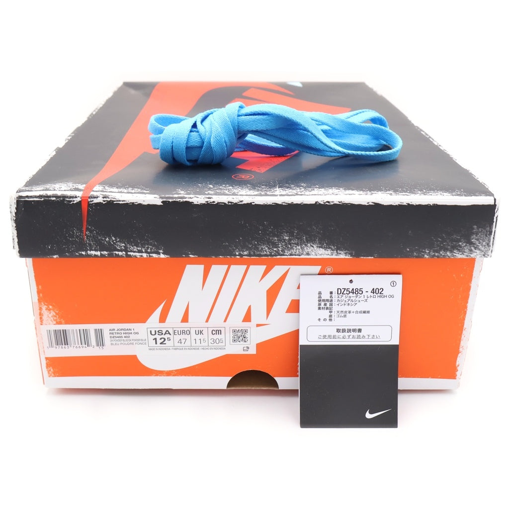 NIKE(ナイキ) AIR JORDAN 1 RETRO HIGH OG UNC REIMAGINED エアジョーダン1 レトロ リイマジンド ハイカットスニーカー ホワイト/ブルー US12.5/30.5cm DZ5485-402
