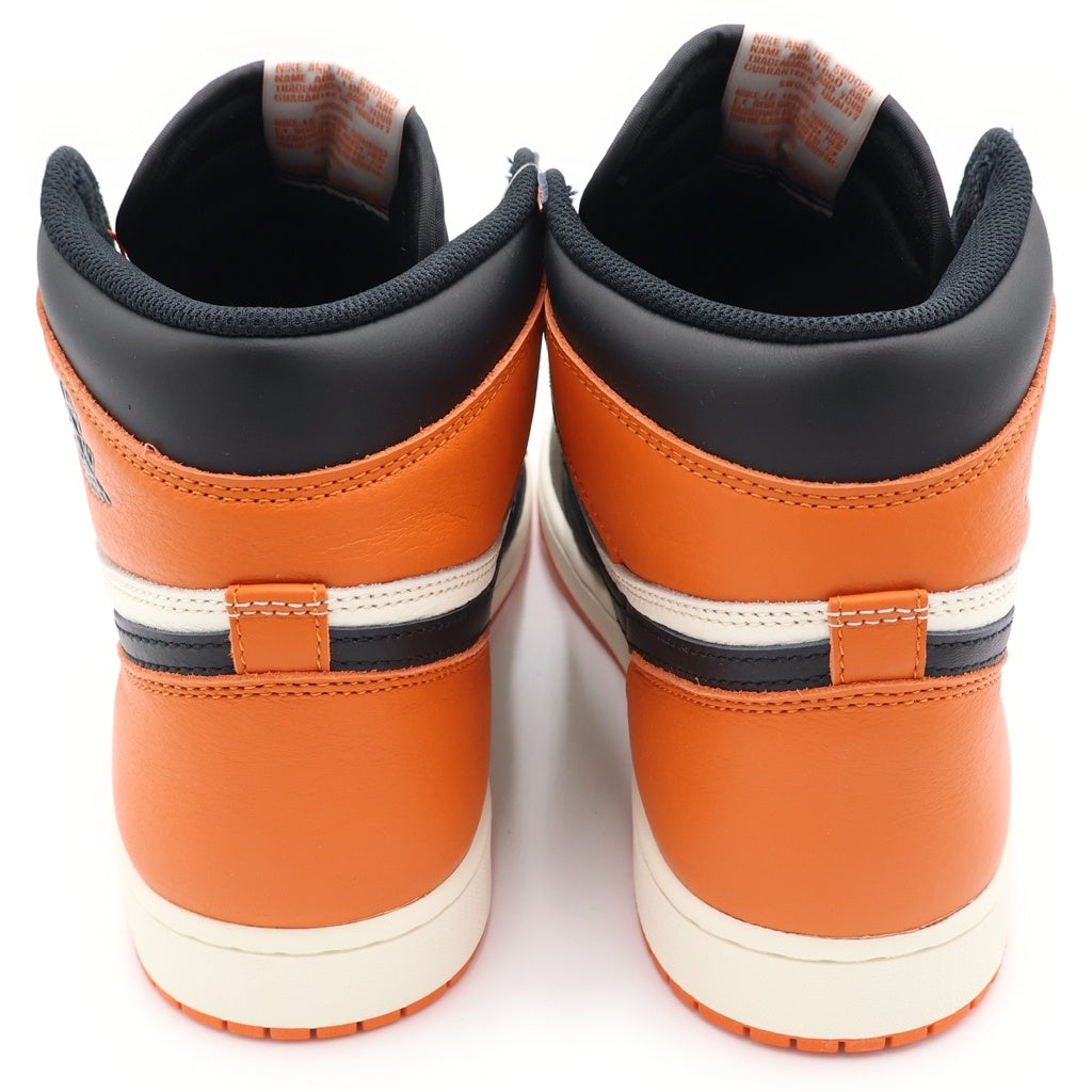 NIKE(ナイキ) AIR JORDAN 1 RETRO HIGH OG エアジョーダン 1 レトロ ハイ オリジナル ハイカットスニーカー オレンジ/ブラック US12.5/30.5cm DZ5485-008