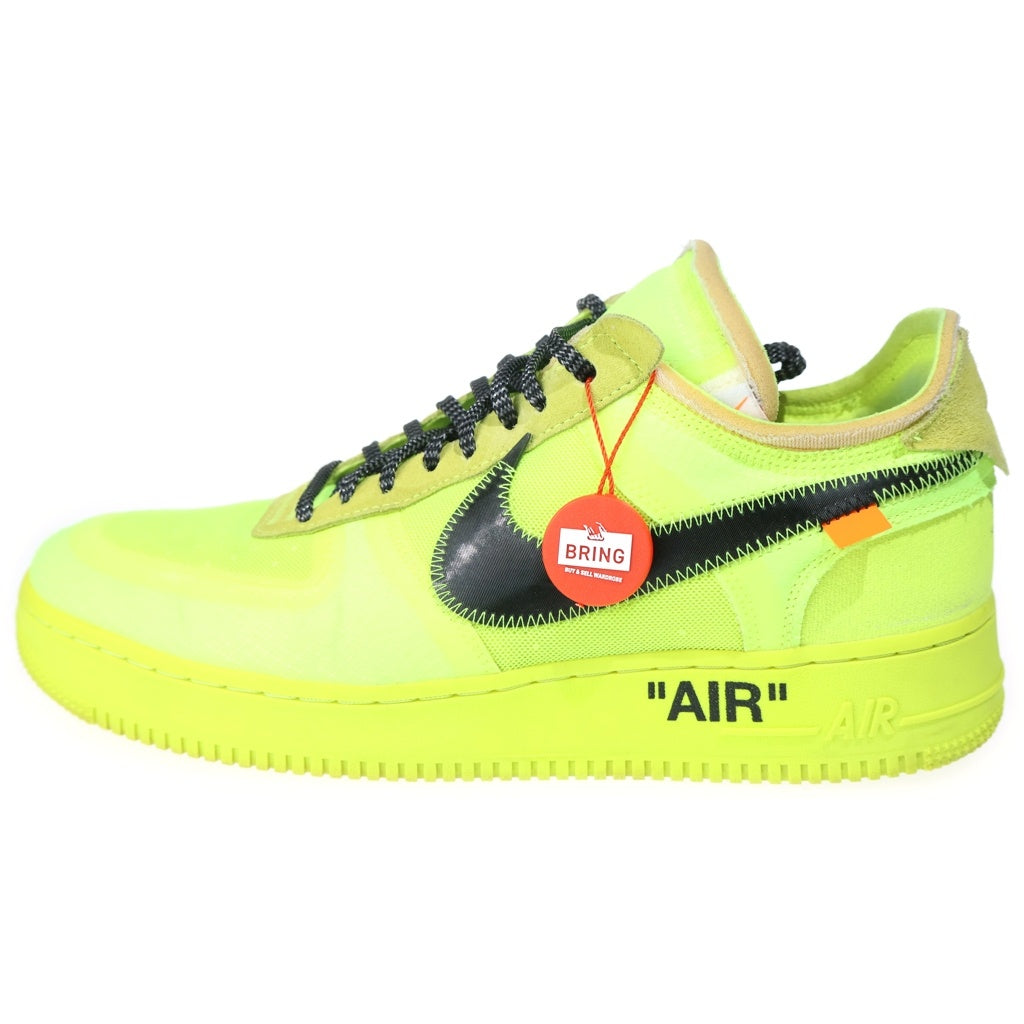 NIKE(ナイキ) ×OFF-WHITE THE 10 : AIR FORCE 1 LOW ×オフホワイト エアフォース1 ロー ボルト ローカットスニーカー イエロー AO4606-700 US12/30.0cm