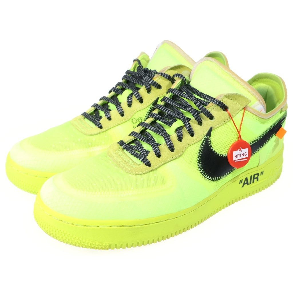 NIKE(ナイキ) ×OFF-WHITE THE 10 : AIR FORCE 1 LOW ×オフホワイト エアフォース1 ロー ボルト ローカットスニーカー イエロー AO4606-700 US12/30.0cm