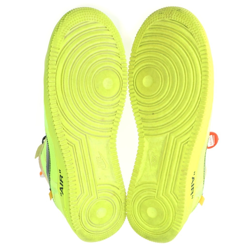 NIKE(ナイキ) ×OFF-WHITE THE 10 : AIR FORCE 1 LOW ×オフホワイト エアフォース1 ロー ボルト ローカットスニーカー イエロー AO4606-700 US12/30.0cm