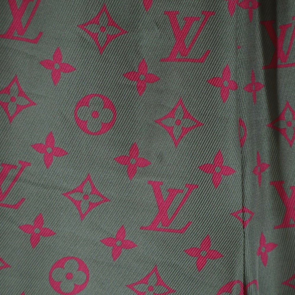 LOUIS VUITTON(ルイヴィトン) 25AW モノグラム シルクパンツ グレー