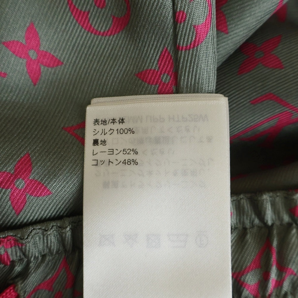 LOUIS VUITTON(ルイヴィトン) 25AW モノグラム シルクパンツ グレー