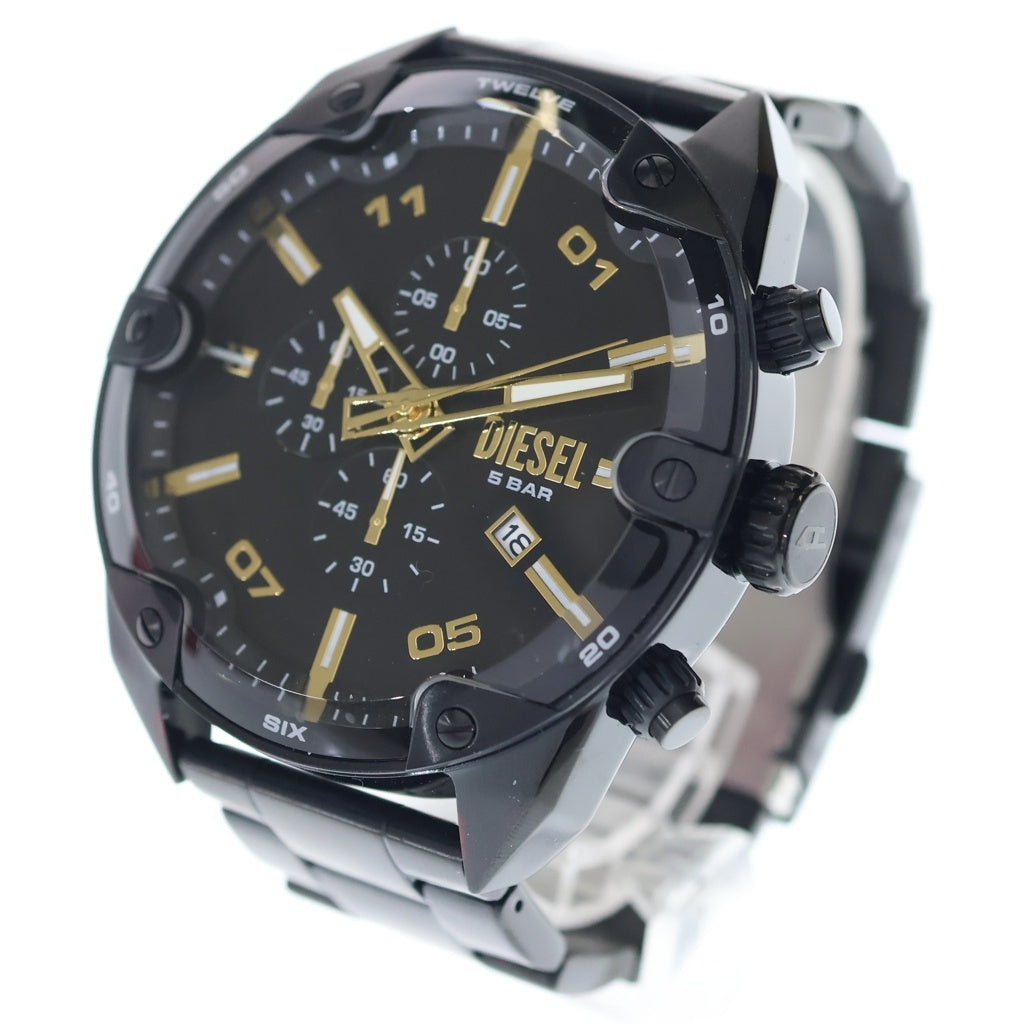 DIESEL(ディーゼル) SPIKED アナログ ウォッチ 腕時計 ブラック DZ4644