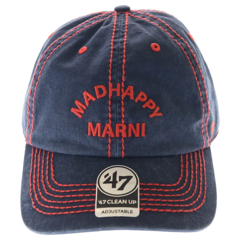 MARNI(マルニ) ×madhappy ×マッドハッピー 刺繍デザイン キャップ 帽子 ネイビー CLZC0186SOUMH004 レディース