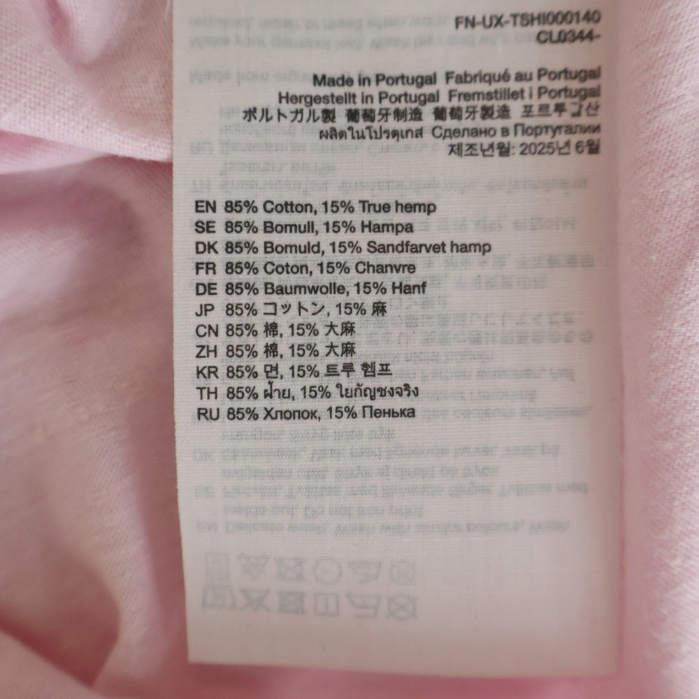 Acne Studios(アクネ ストゥディオズ) ハートロゴ 半袖Tシャツ カットソー ピンク CL0344