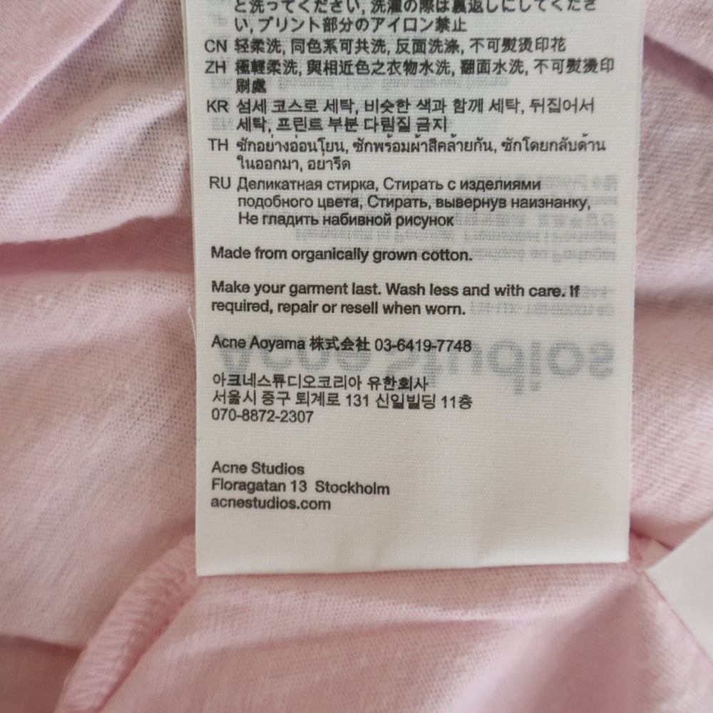 Acne Studios(アクネ ストゥディオズ) ハートロゴ 半袖Tシャツ