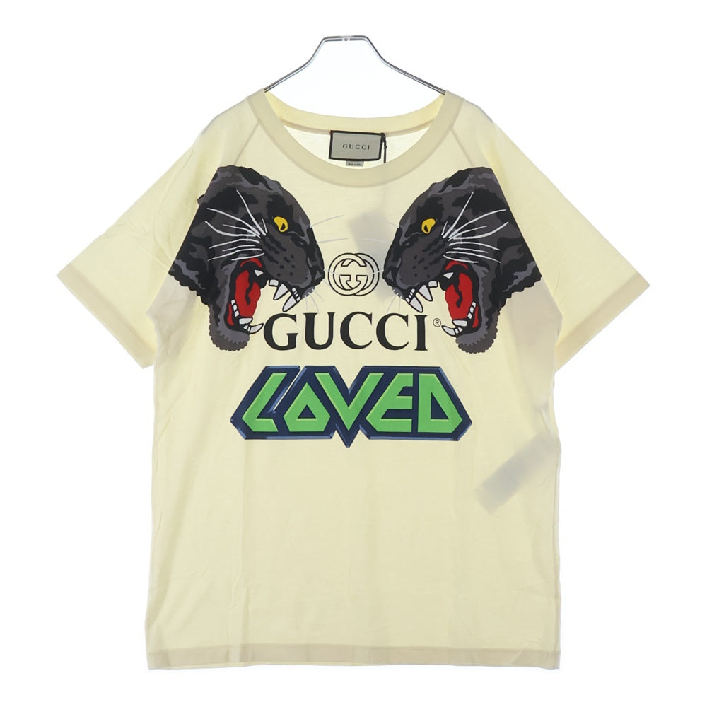 GUCCI(グッチ) Tiger Oversized Short-Sleeve T-Shirt タイガーオーバーサイズ 半袖Tシャツ ホワイト 549099