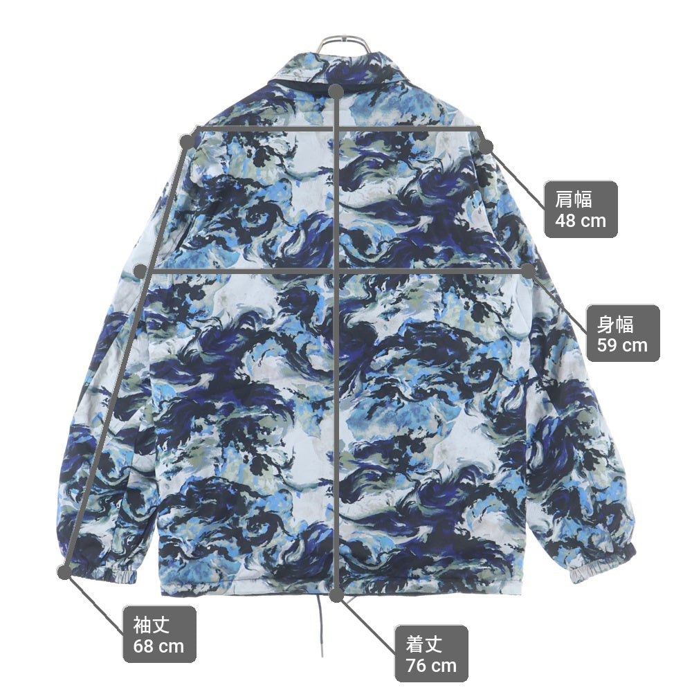 KENZO(ケンゾー) マルチ総柄ボンバージャケット アウター ブルー F9650U3641NH